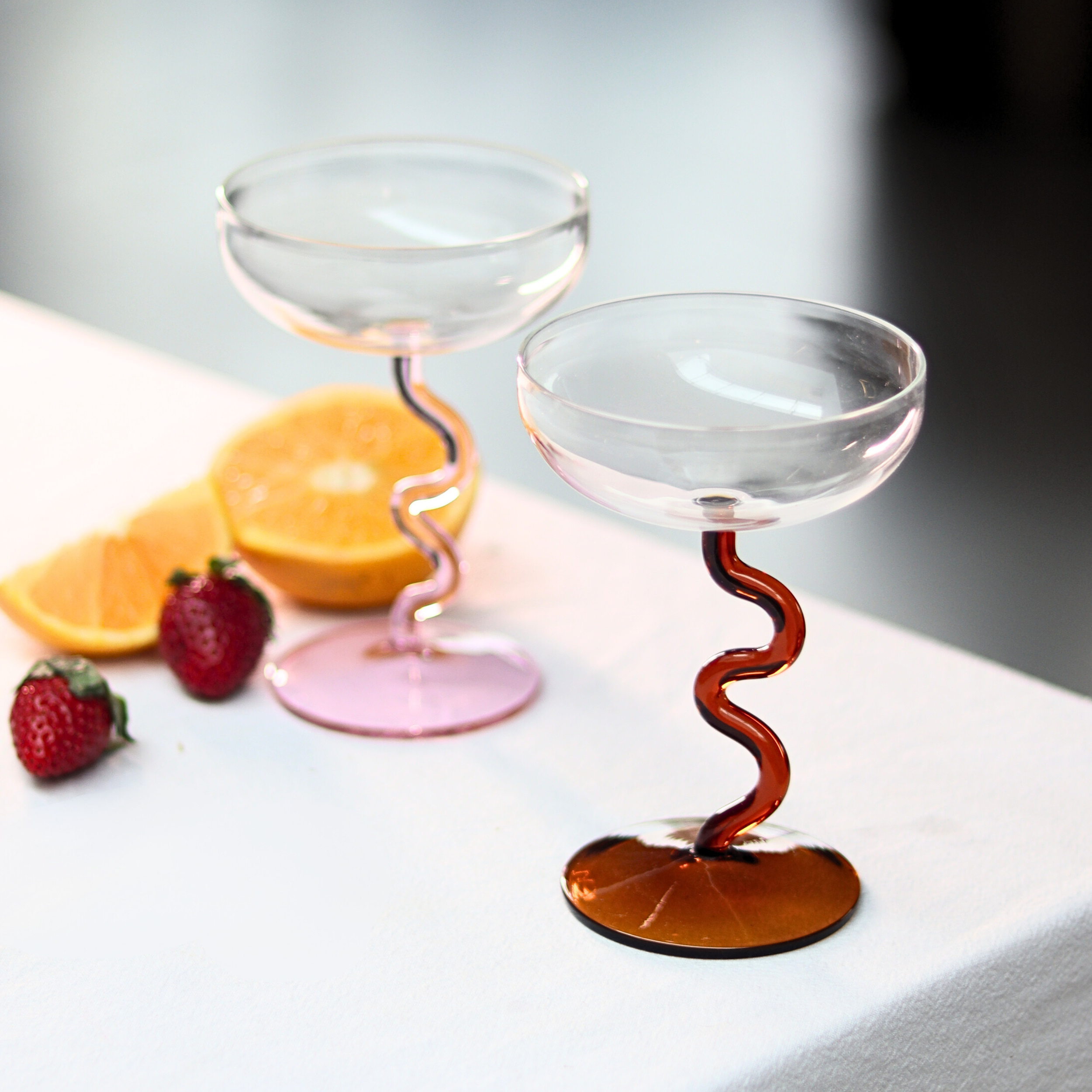 Swirl Cocktail Glasses