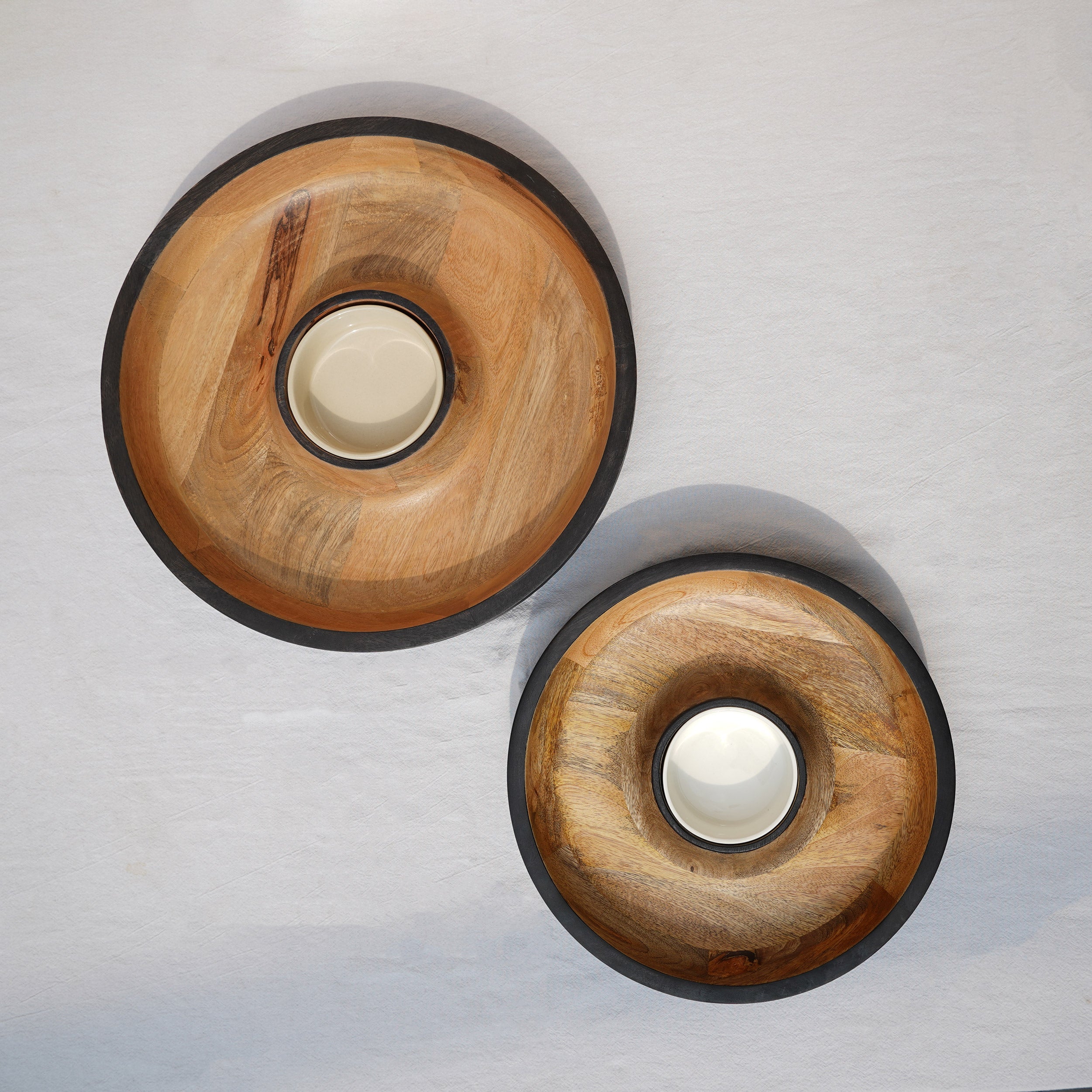 Dual Tone Wooden Chip N Dip