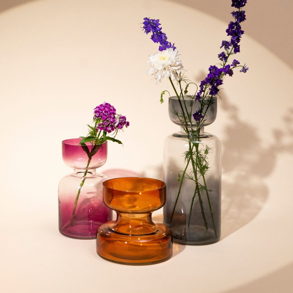 Tinted Glass Vases