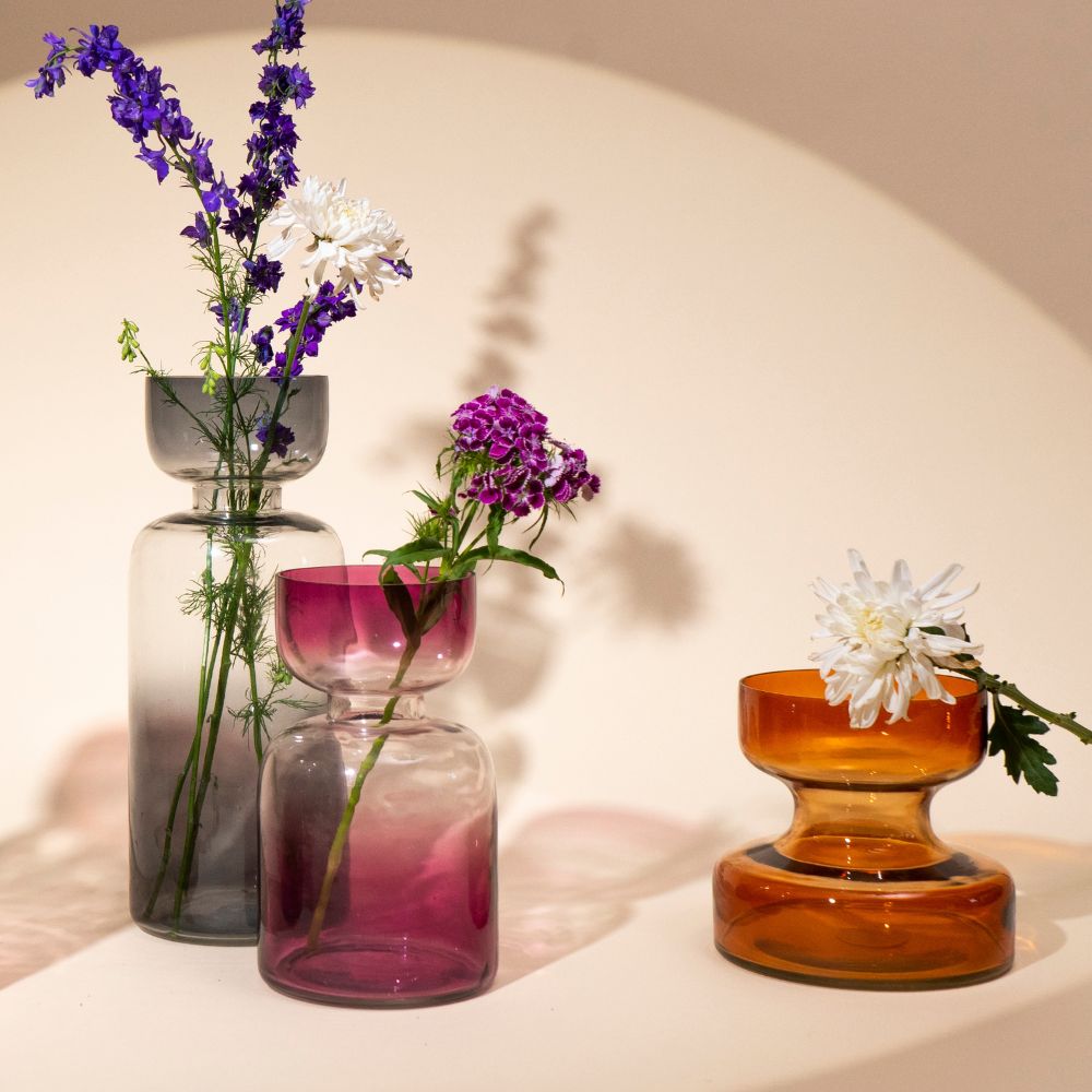 Tinted Glass Vases