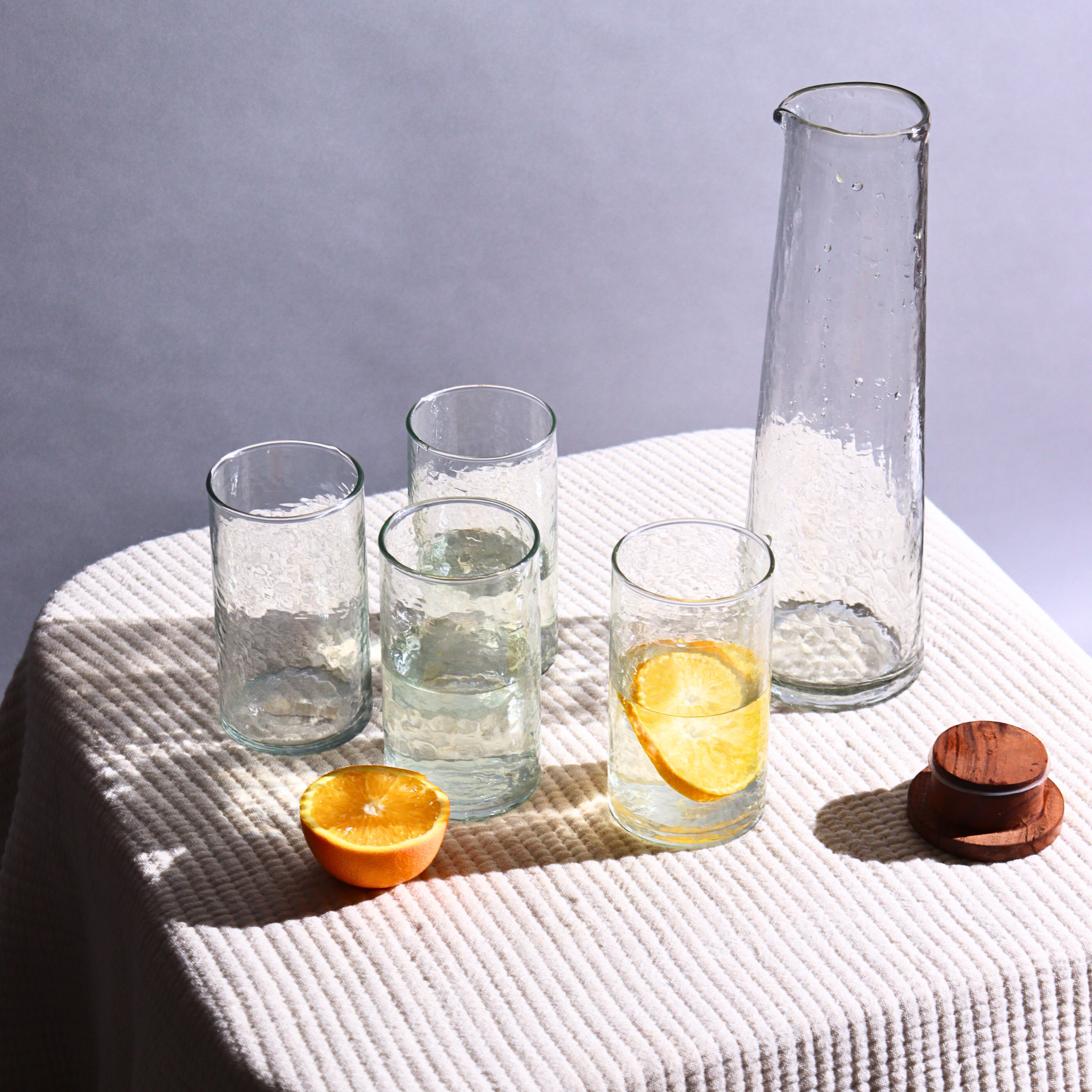 Hammered Glasses Set of four
