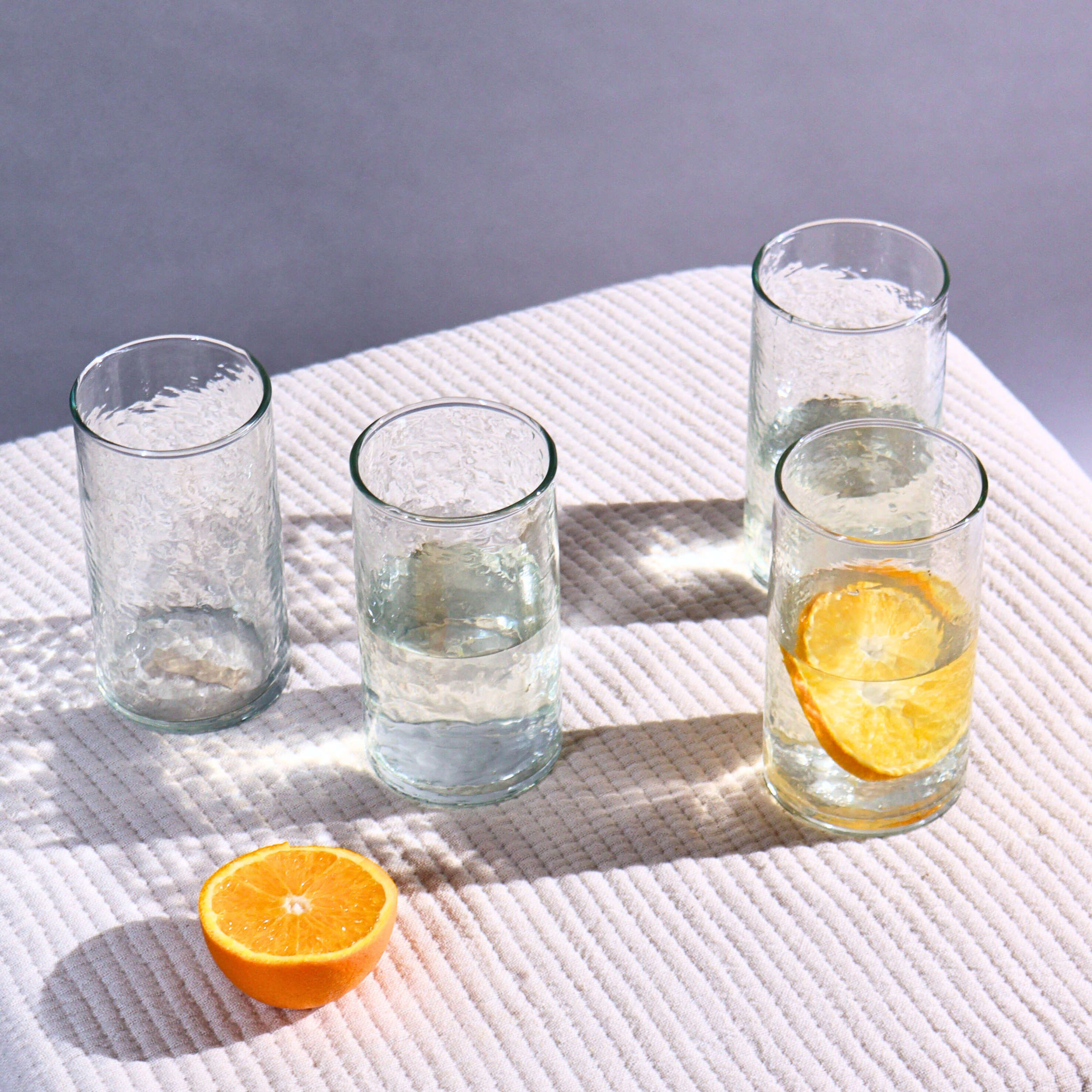 Hammered Glasses Set of four