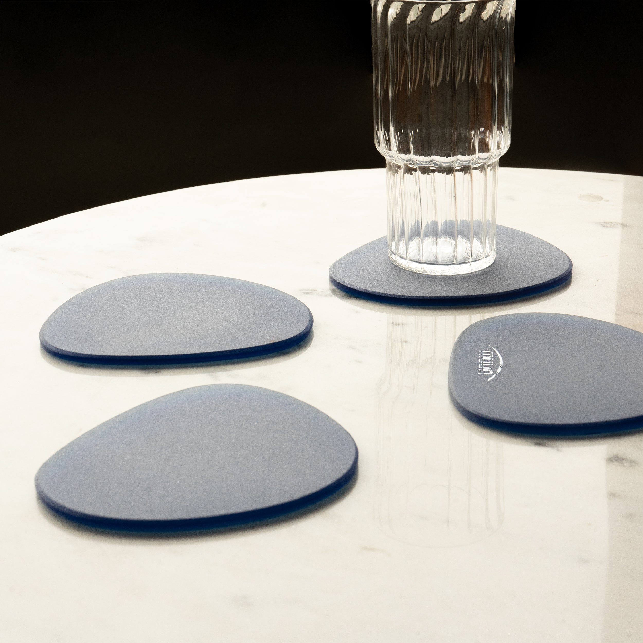 Frosted Glass Coasters Set of 4