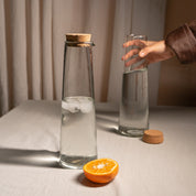 Glass Carafe with Cork Lid