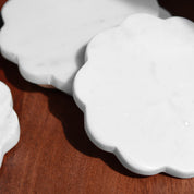 Scallop Marble Coasters Set of 4