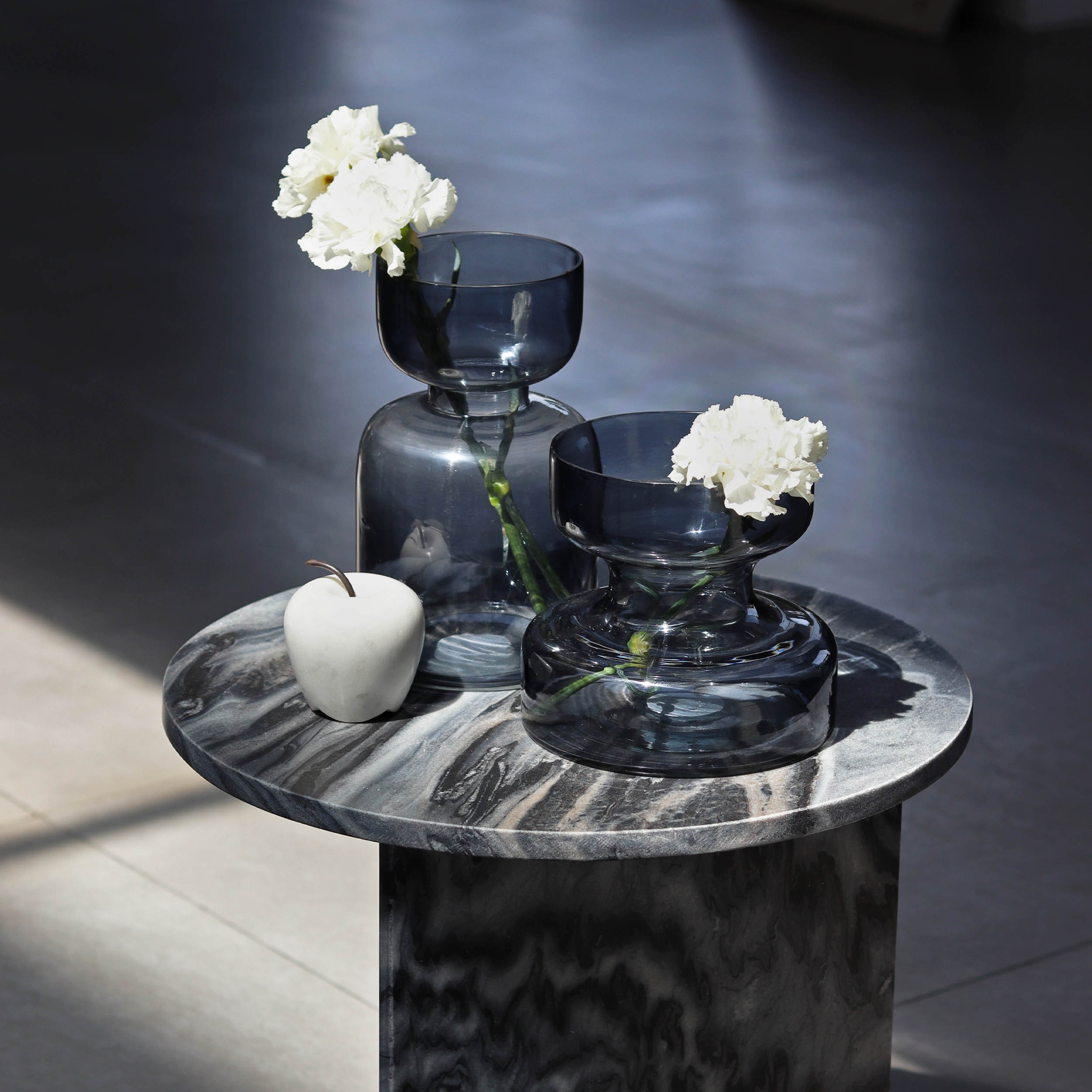 Slate Grey Glass Vase