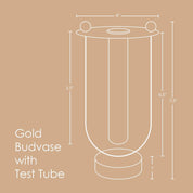 Gold Budvase with Test Tube