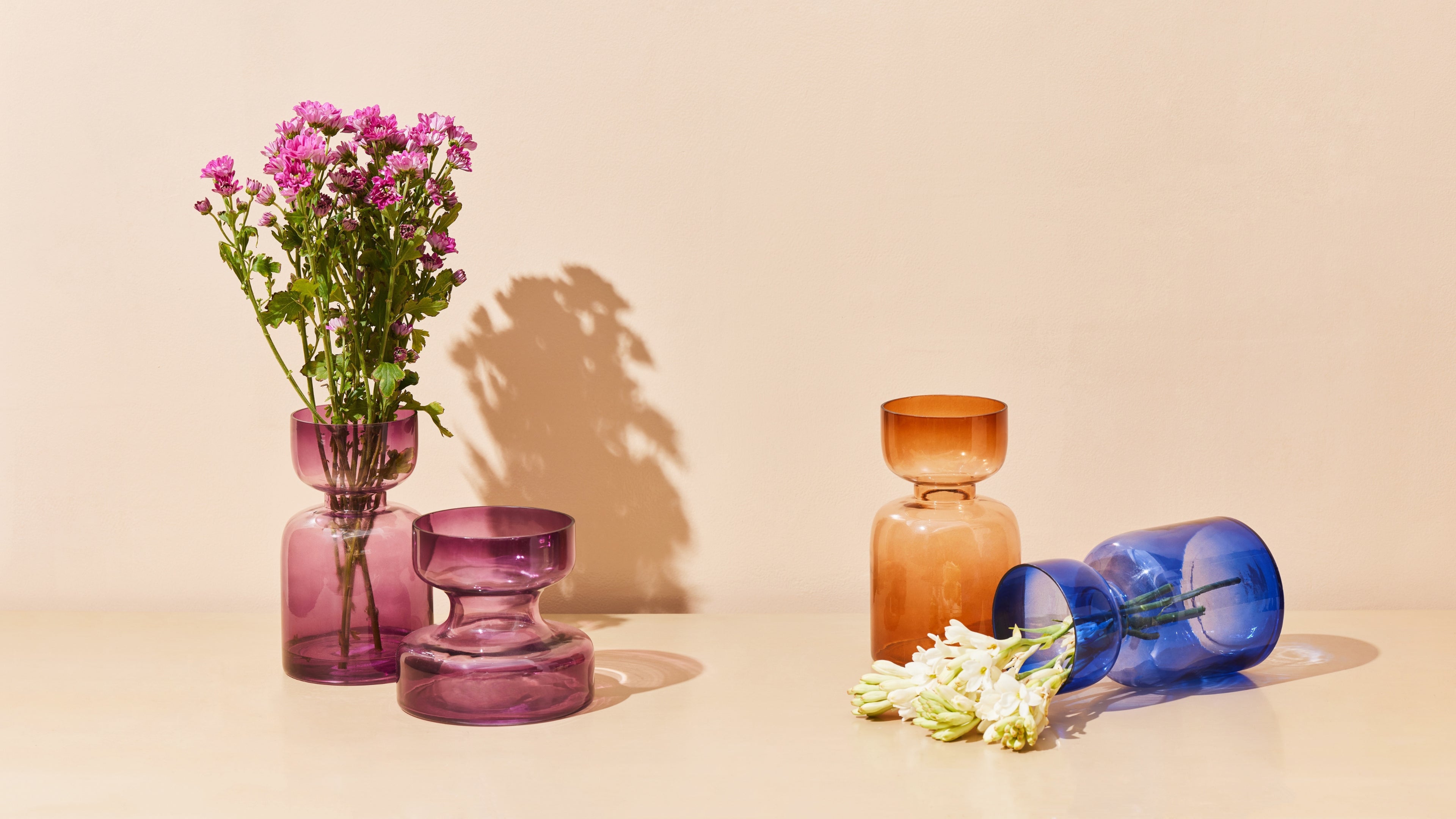 Tinted Glass Vases