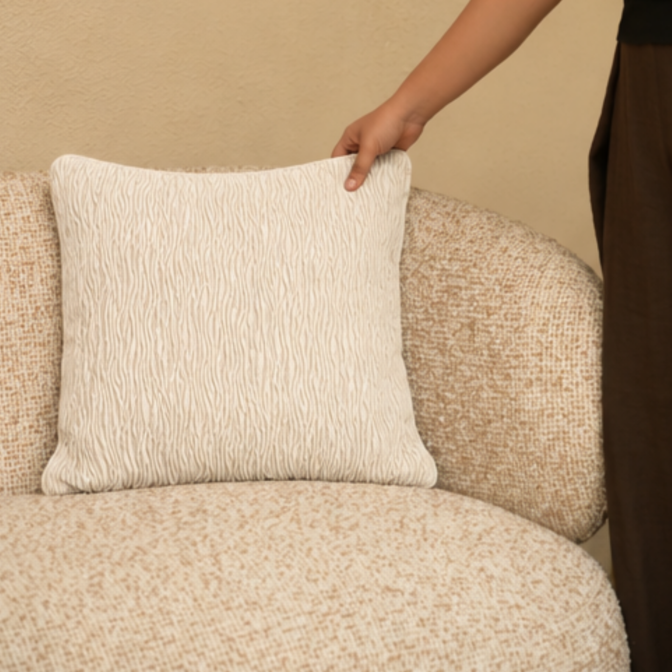 Ripple Jacquard Cushion Cover