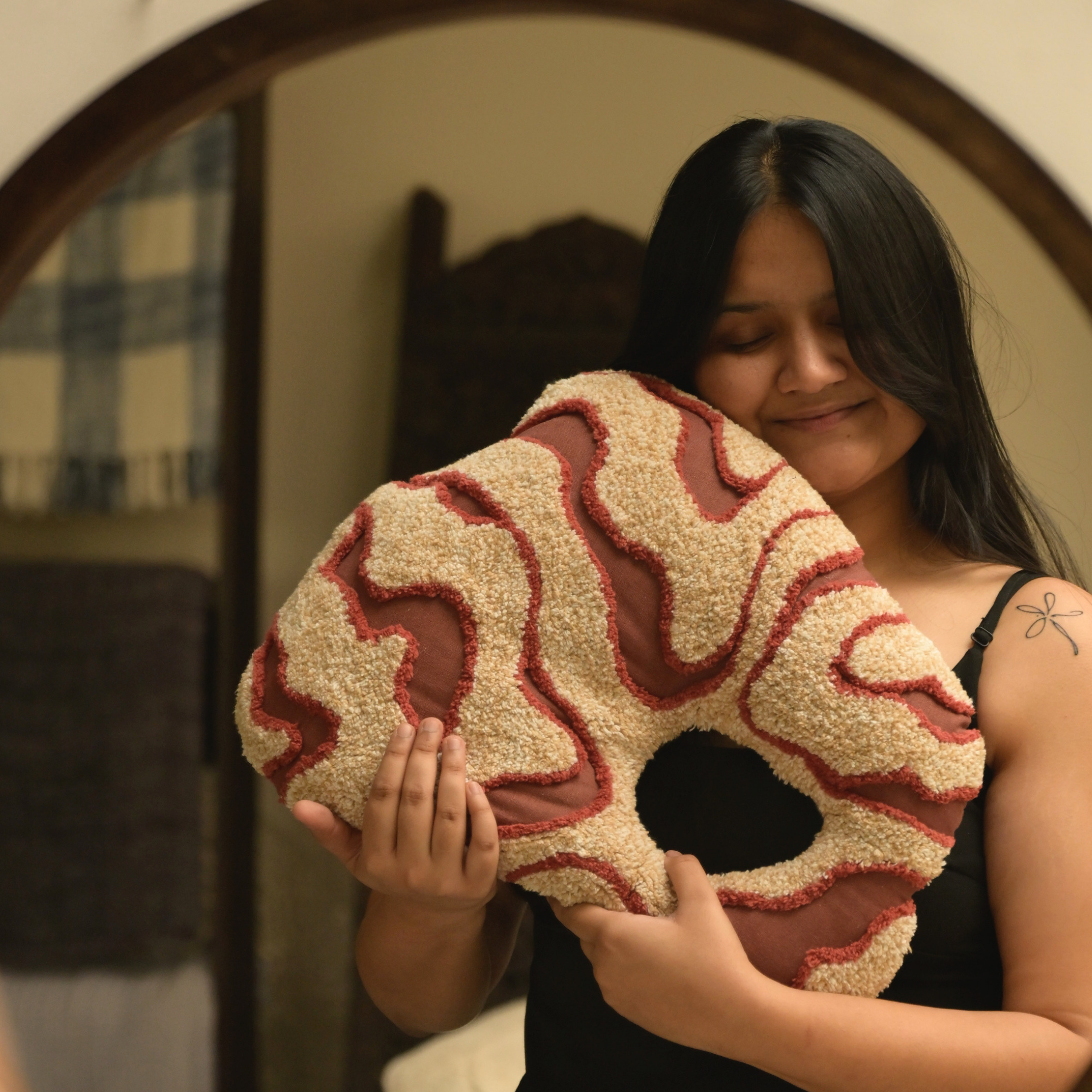 Dune Tufted Cushion with Filler
