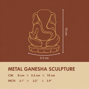 Metal Ganesha Sculpture