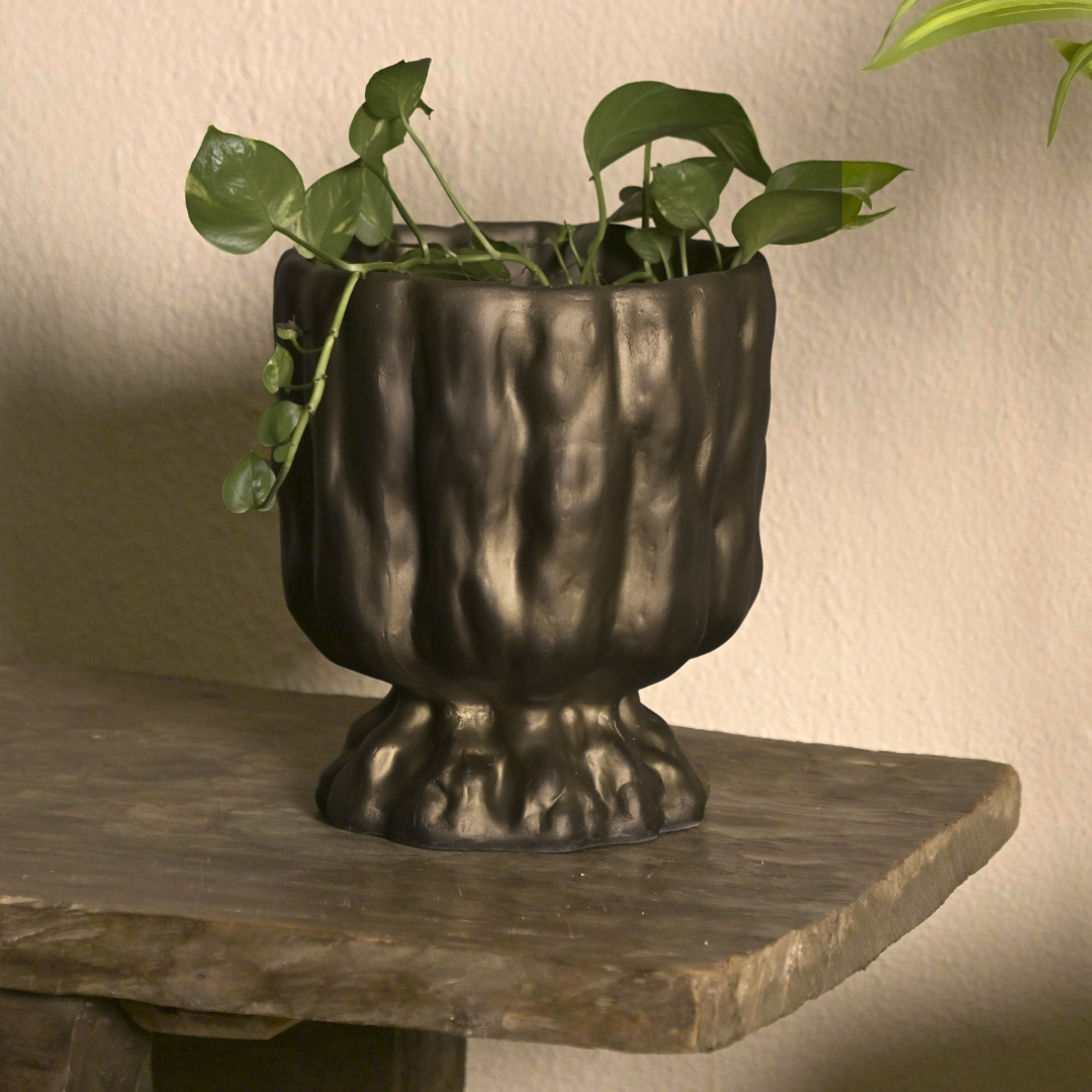 Bronze Gold Raya Organic Planter