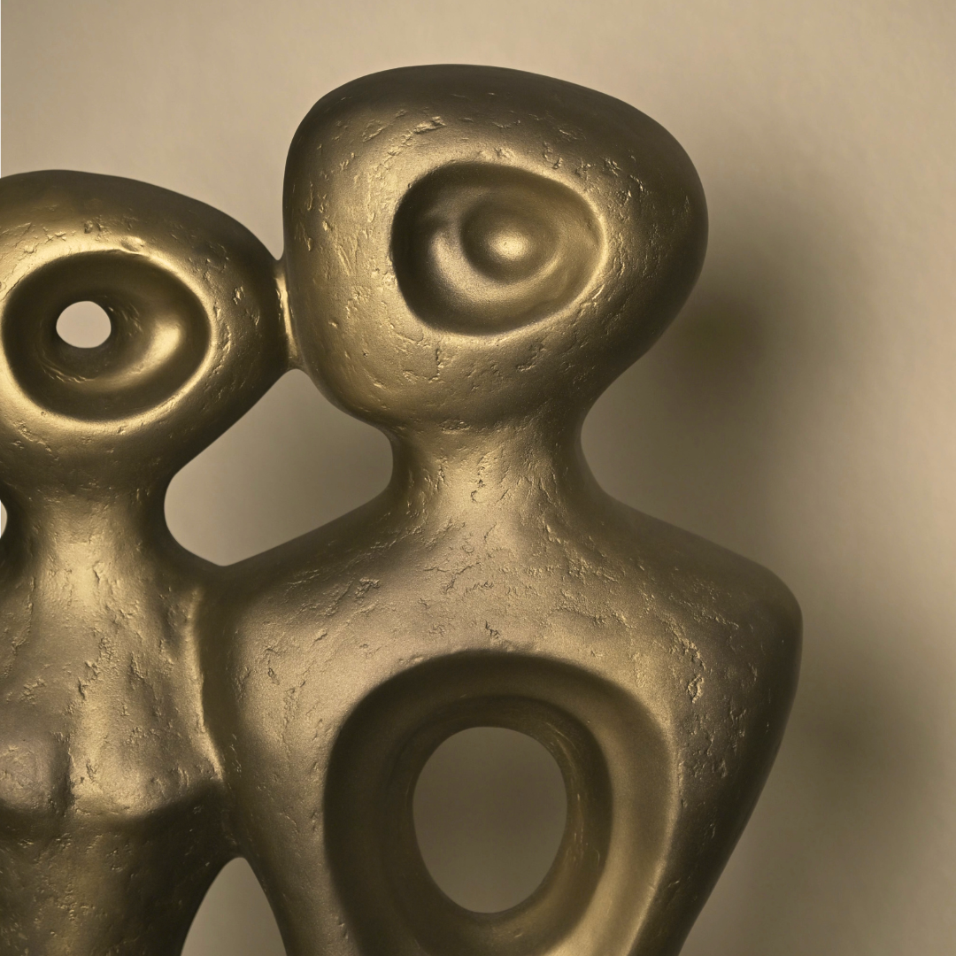 Bronze Gold Tomo Organic Sculpture