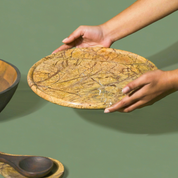 Strata Marble Lazy Susan Platter