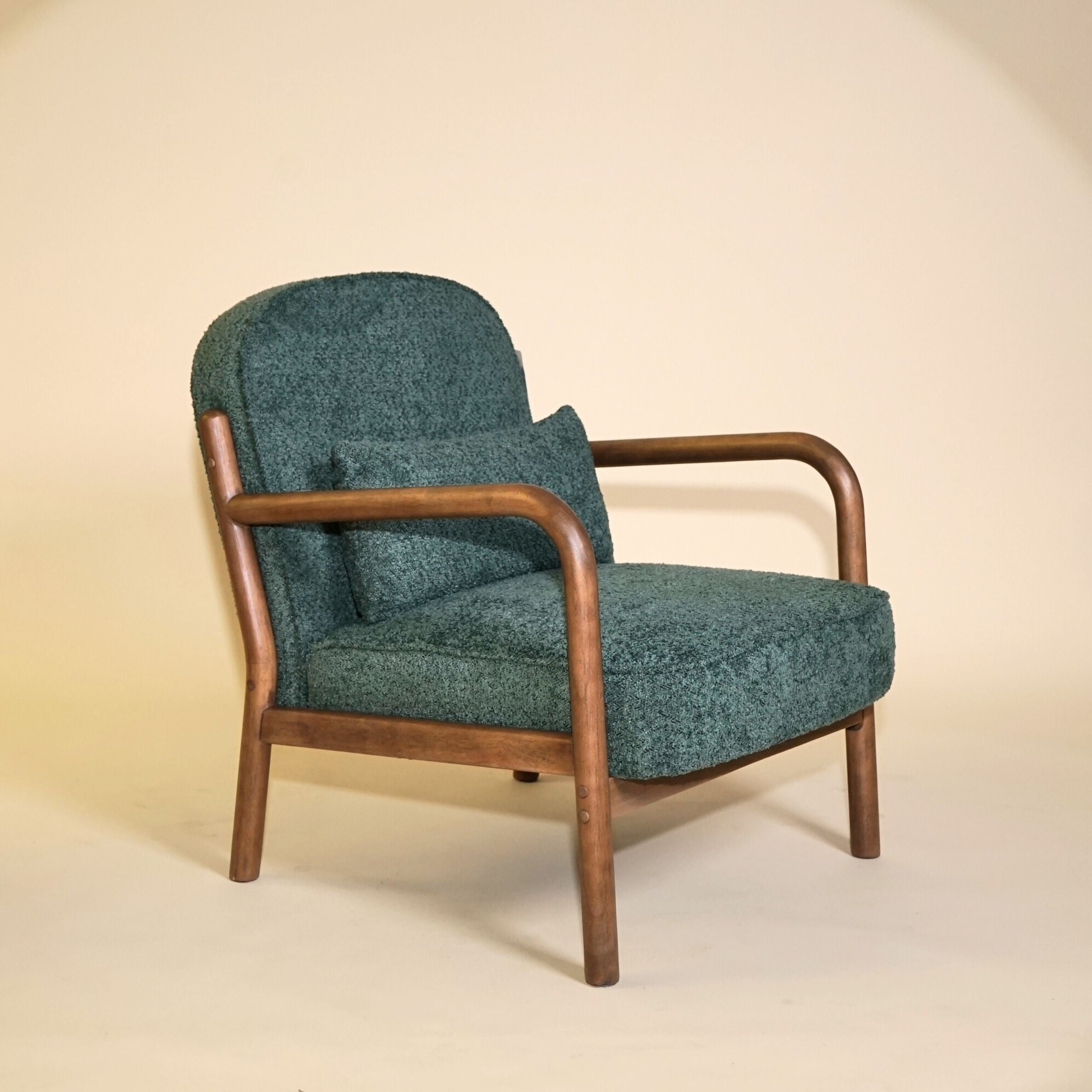 Elara Bouclé Armchair - Green
