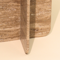 Norge Marble Table - Travertine