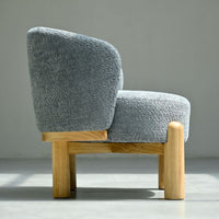 Eloise Chenille Chair - Grey