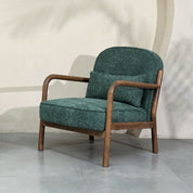 Elara Bouclé Armchair - Green