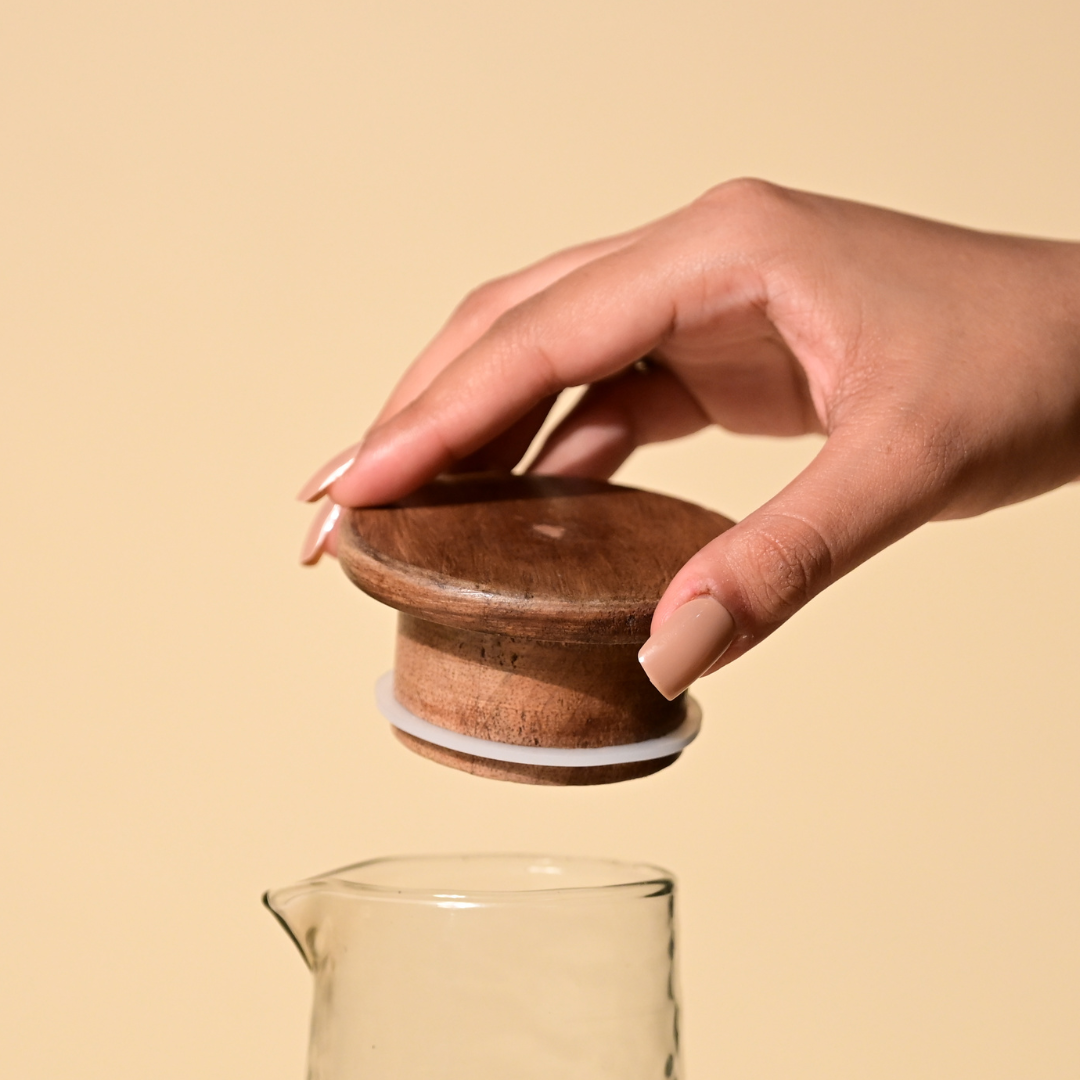 Hammered Glass Carafe Lid