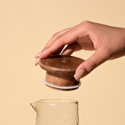 Hammered Glass Carafe Lid