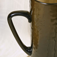 Brown Textured Glass Pitcher