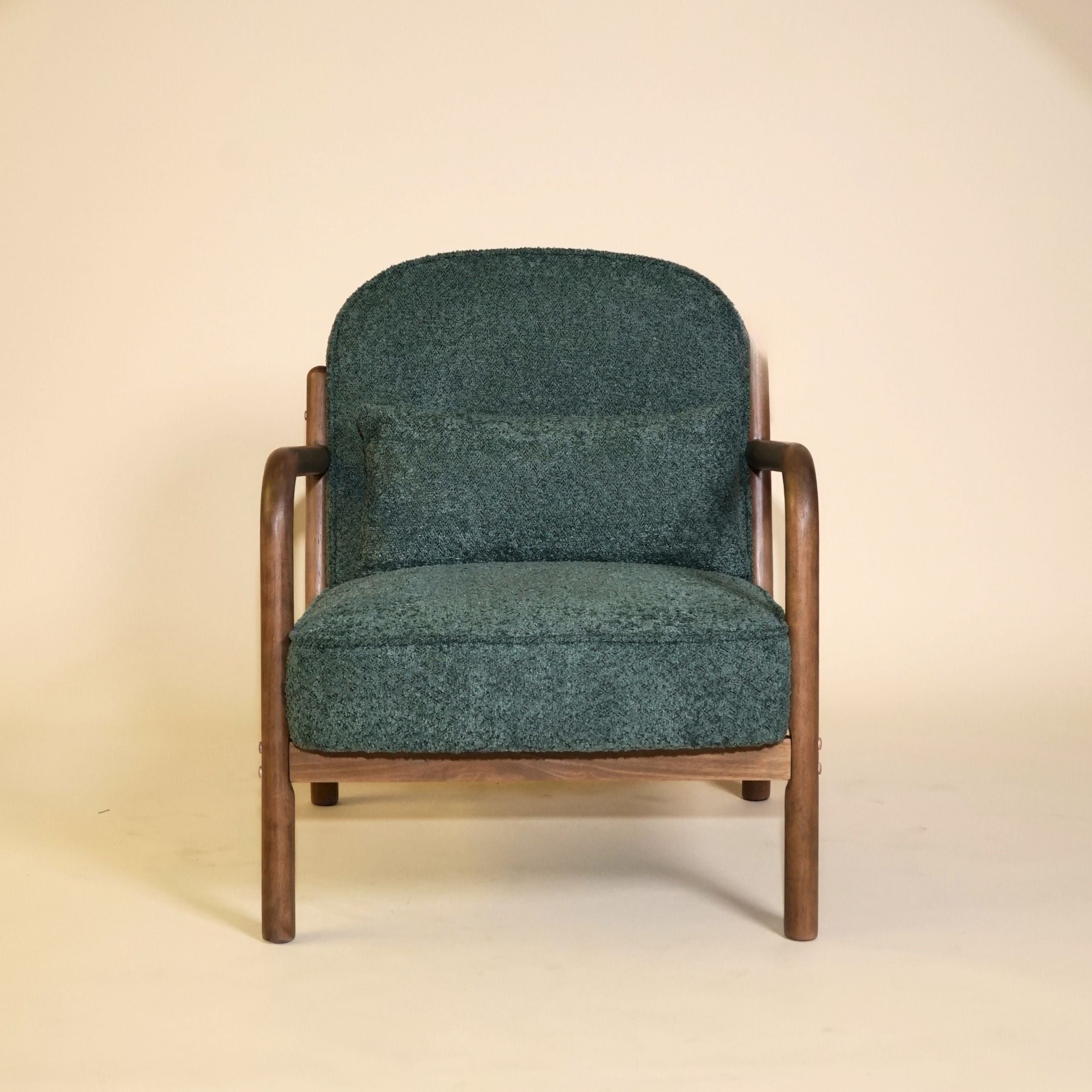 Elara Bouclé Armchair - Green