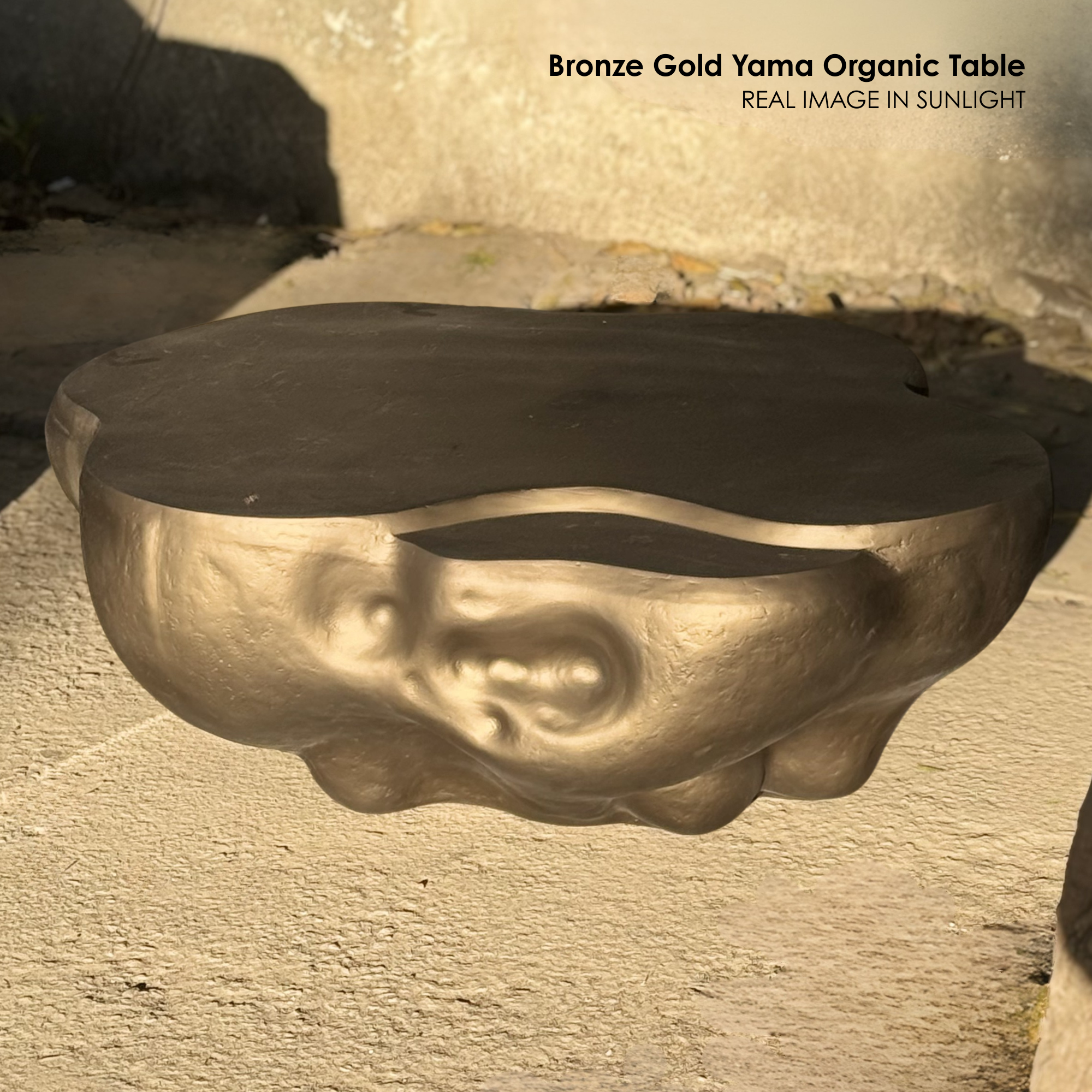 Bronze Gold Yama Organic Table