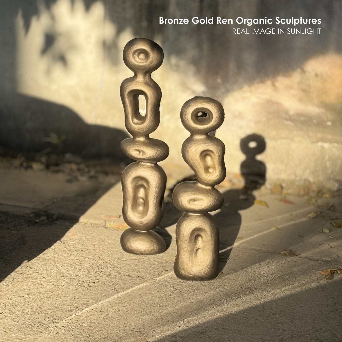 Bronze Gold Ren Organic Sculpture