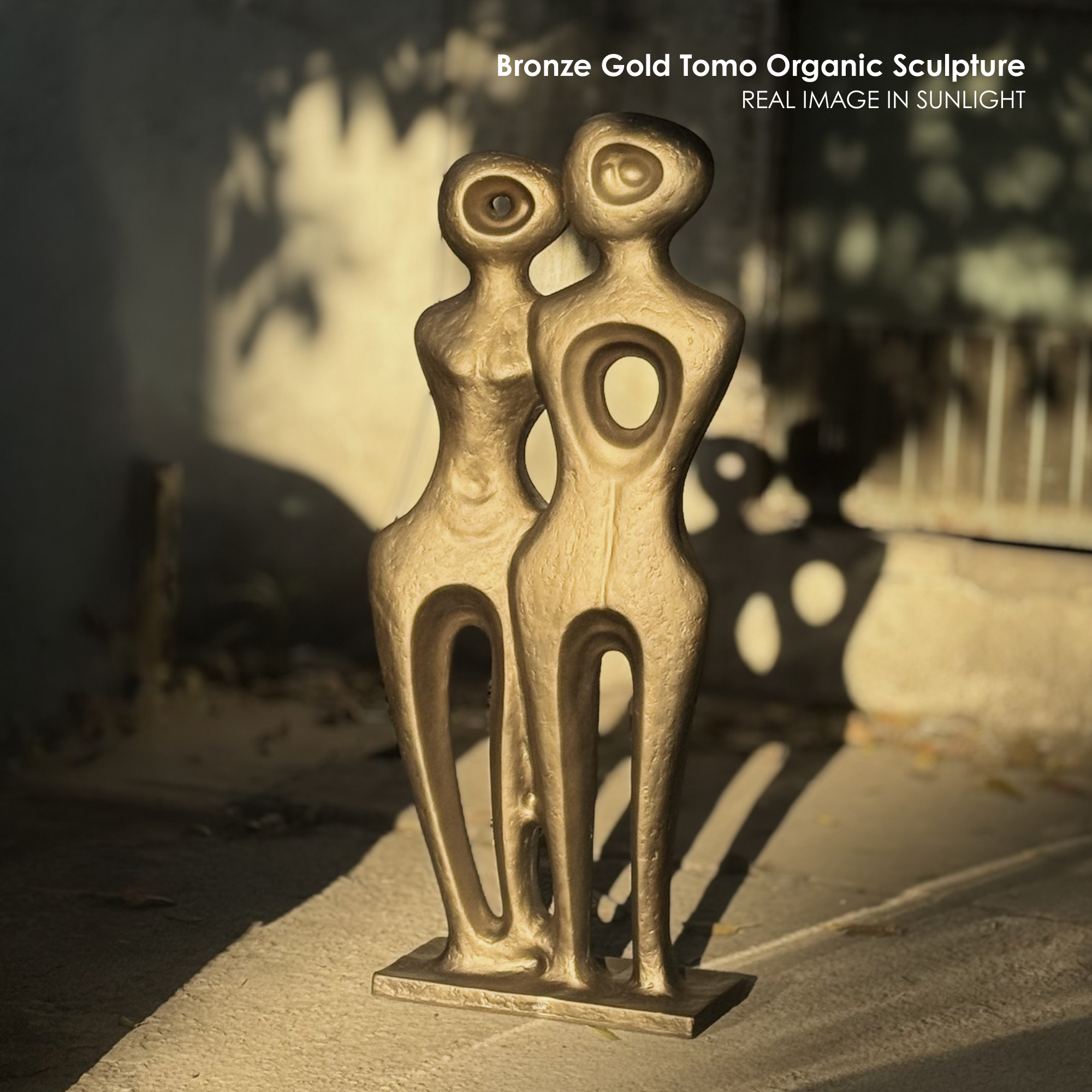 Bronze Gold Tomo Organic Sculpture