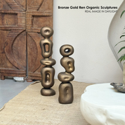 Bronze Gold Ren Organic Sculpture