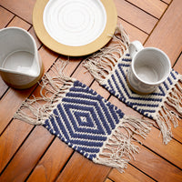 Handwoven Reversible Mug Rug