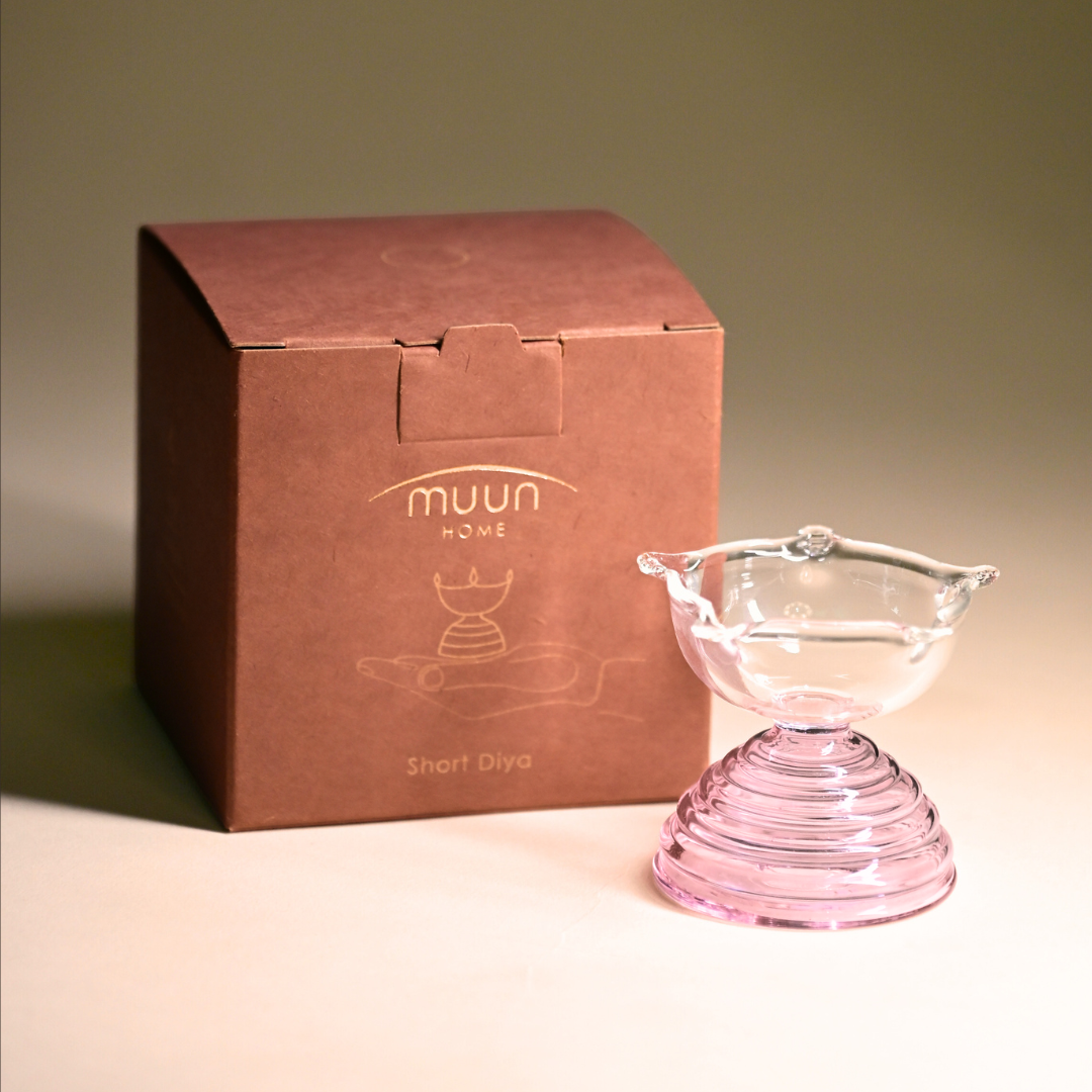 Muun Short Glass Diya