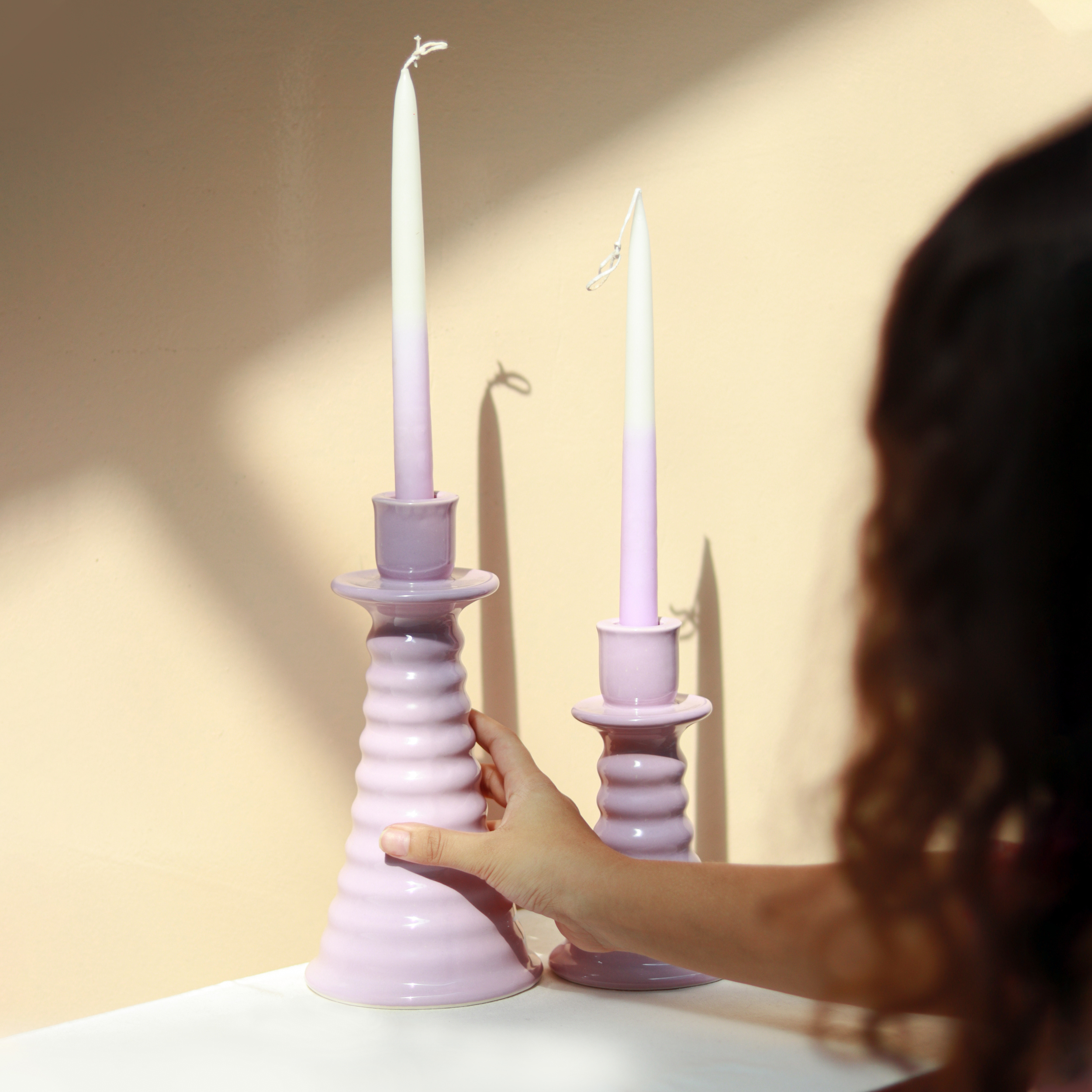 Ceramic Coil Candle Holder