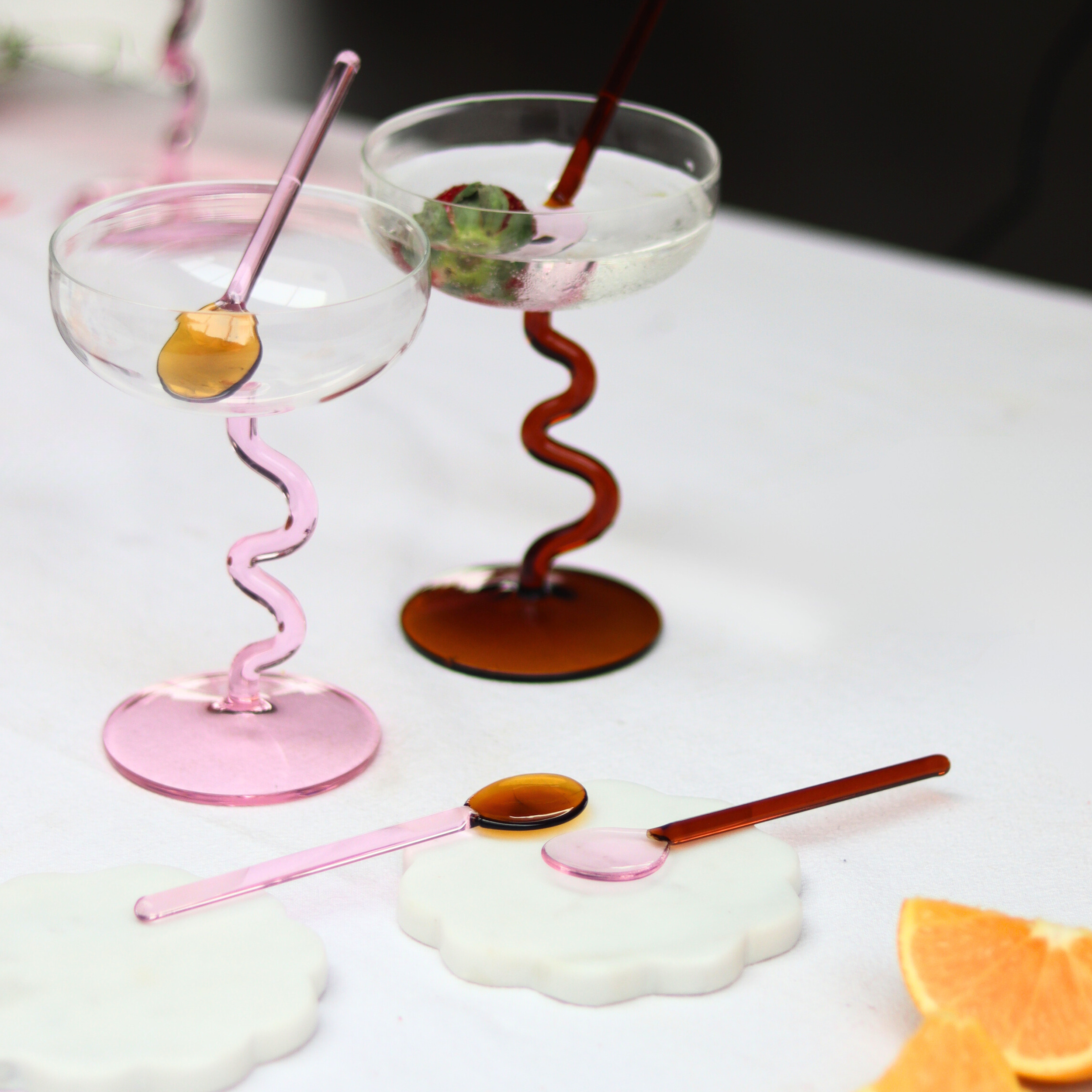 Swirl Cocktail Glasses