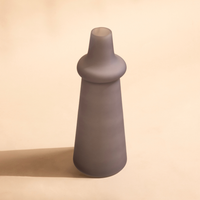 Ridge Frosted Glass Vase