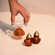 Muun Gift Box - Short Diya + Glass Bell + Kalash Collection