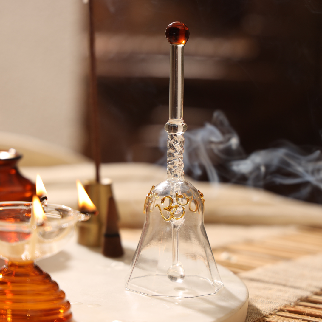 Muun Gift Box - Short Diya + Glass Bell + Kalash Collection