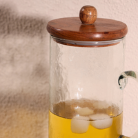 Hammered Glass Jug with Lid