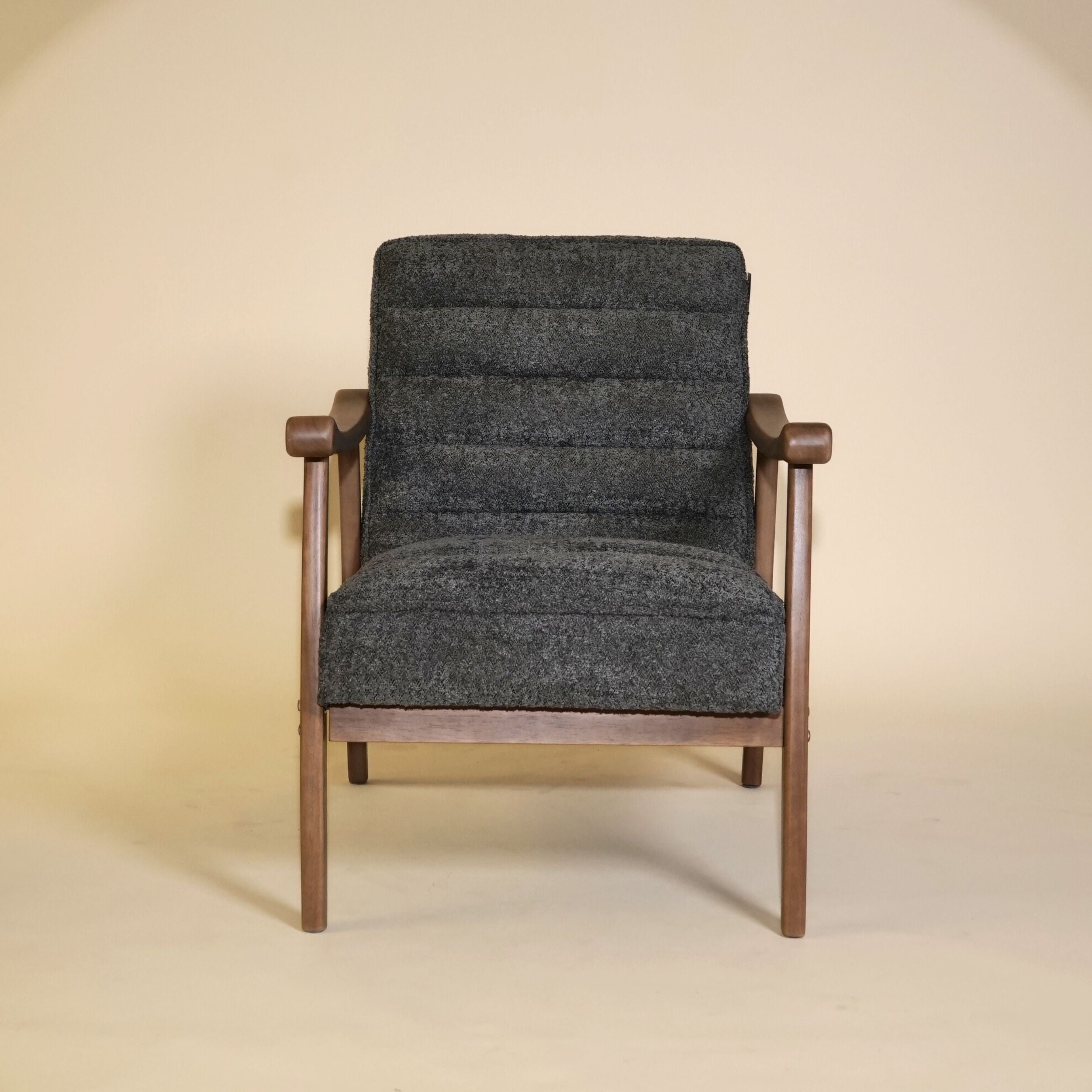 Rhea Bouclé Armchair - Grey