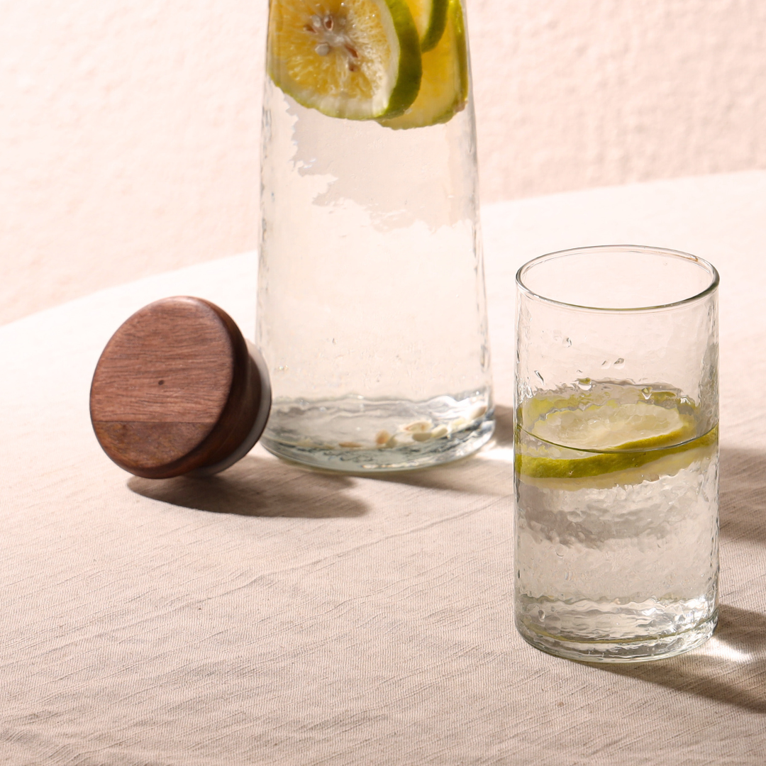 Hammered Glass Carafe Lid