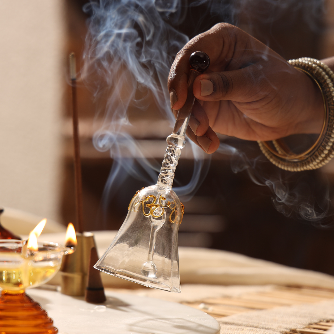 Muun Gift Box - Short Diya + Glass Bell + Kalash Collection