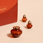 Muun Gift Box - Tall Diya + Glass Bell + Kalash Collection