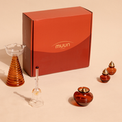 Muun Gift Box - Tall Diya + Glass Bell + Kalash Collection