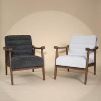 Rhea Bouclé Armchair - Grey
