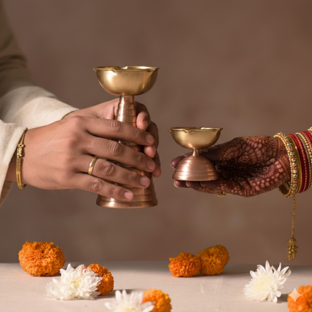 Muun Brass & Copper Diya