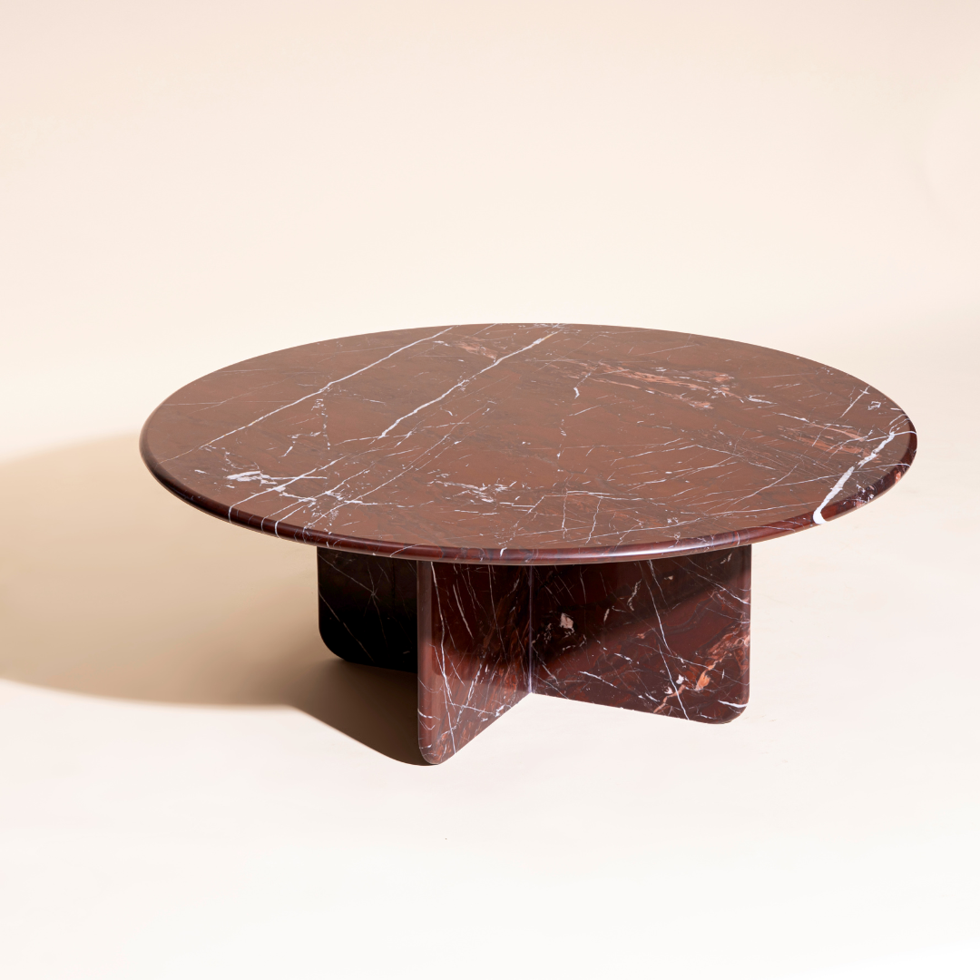 Norge Marble Table - Rosso