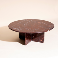 Norge Marble Table - Rosso