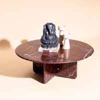 Norge Marble Table - Rosso