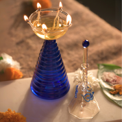 Tall Diya Gift Set - Tall Diya and Ringing bell
