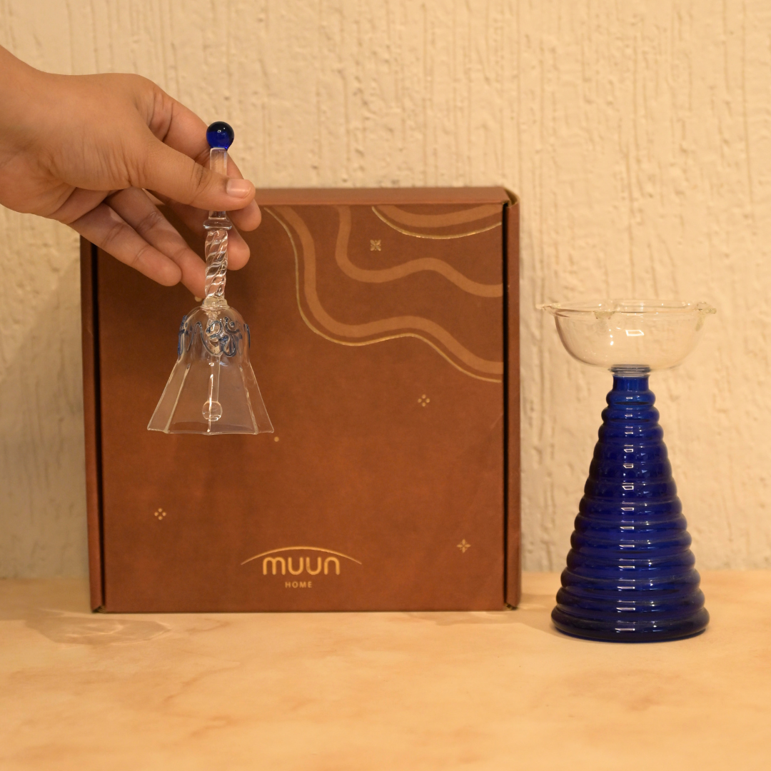 Gift Set - Muun Tall Diya and Ringing bell